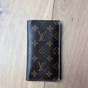 Louis Vuitton Pocket Agenda Checkbook Cover Slim Credit Card Wallet